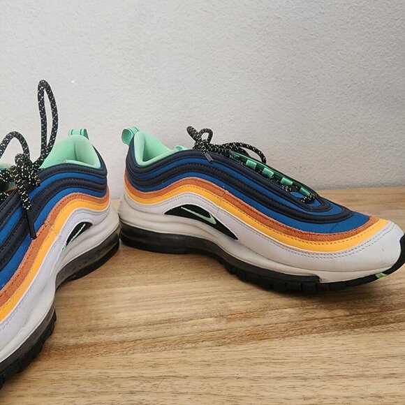 Nike Mens Air Max 97 Trainer Shoes Sneakers CZ7868-300 Green Abyss Black Size 8 - Picture 9 of 13